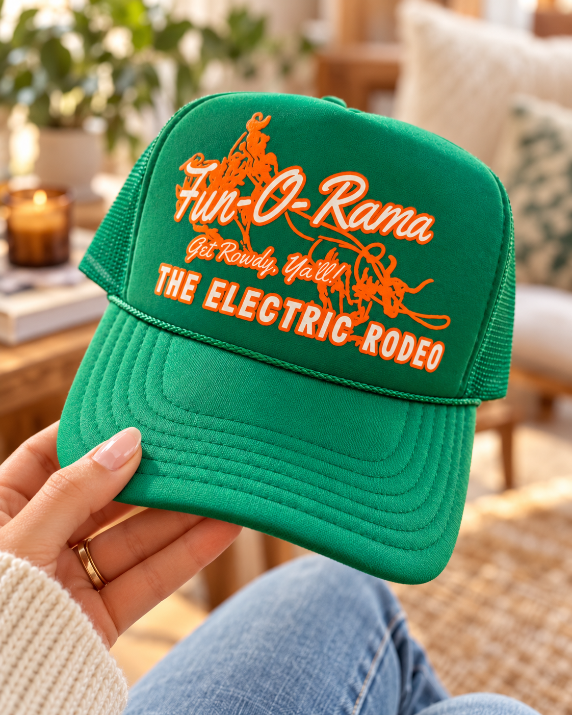 The Electric Rodeo Western Trucker Hat
