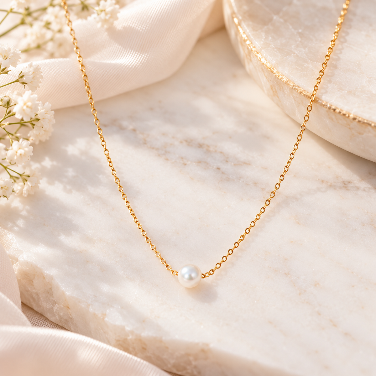 Everyday Pearl Dainty Necklace