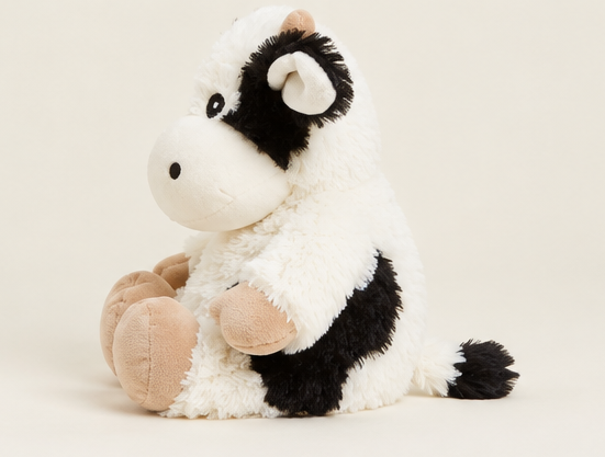 Warmies® Large Black & White Cow | 13" Microwavable Lavender Plush