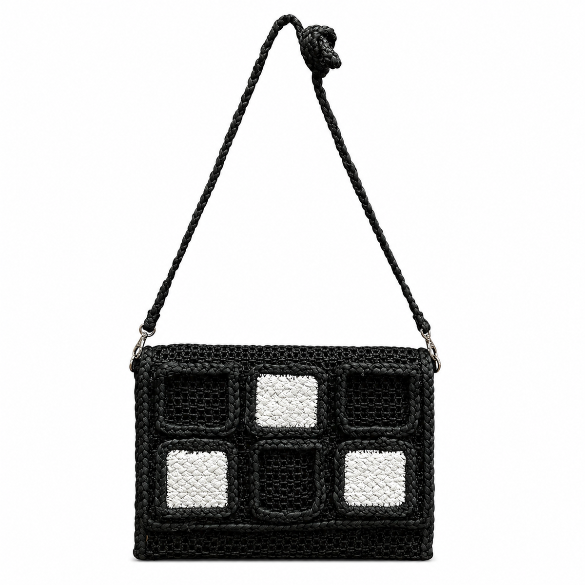 Harbor Patchwork Woven Crossbody Bag