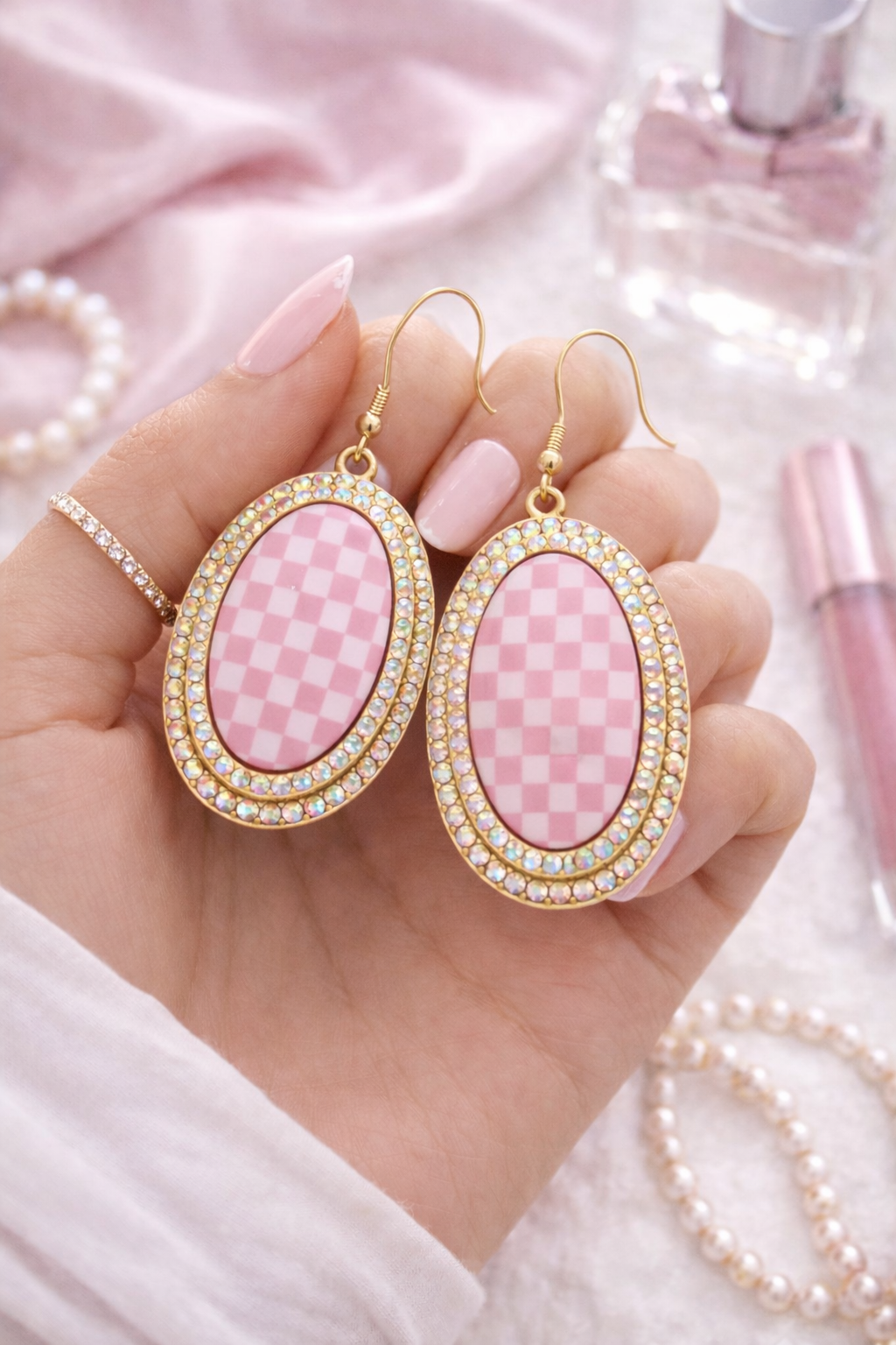 Wild Card Checkmate Statement Earrings