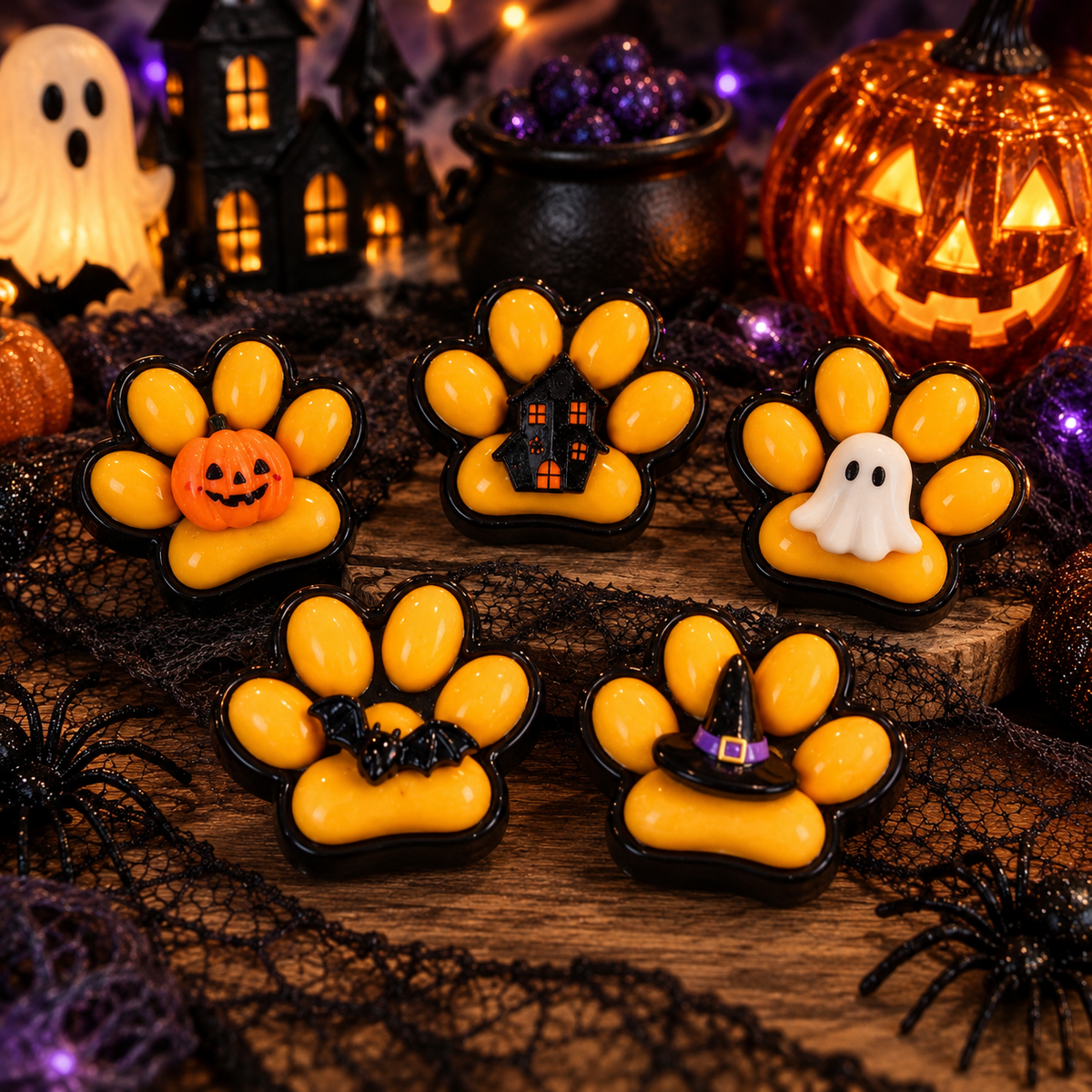Spooky Season Squishies | Halloween Waffles & Creepy Paw Prints