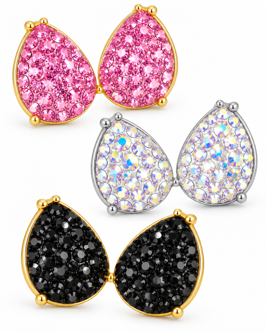 Afterglow Sparkle Teardrop Earrings