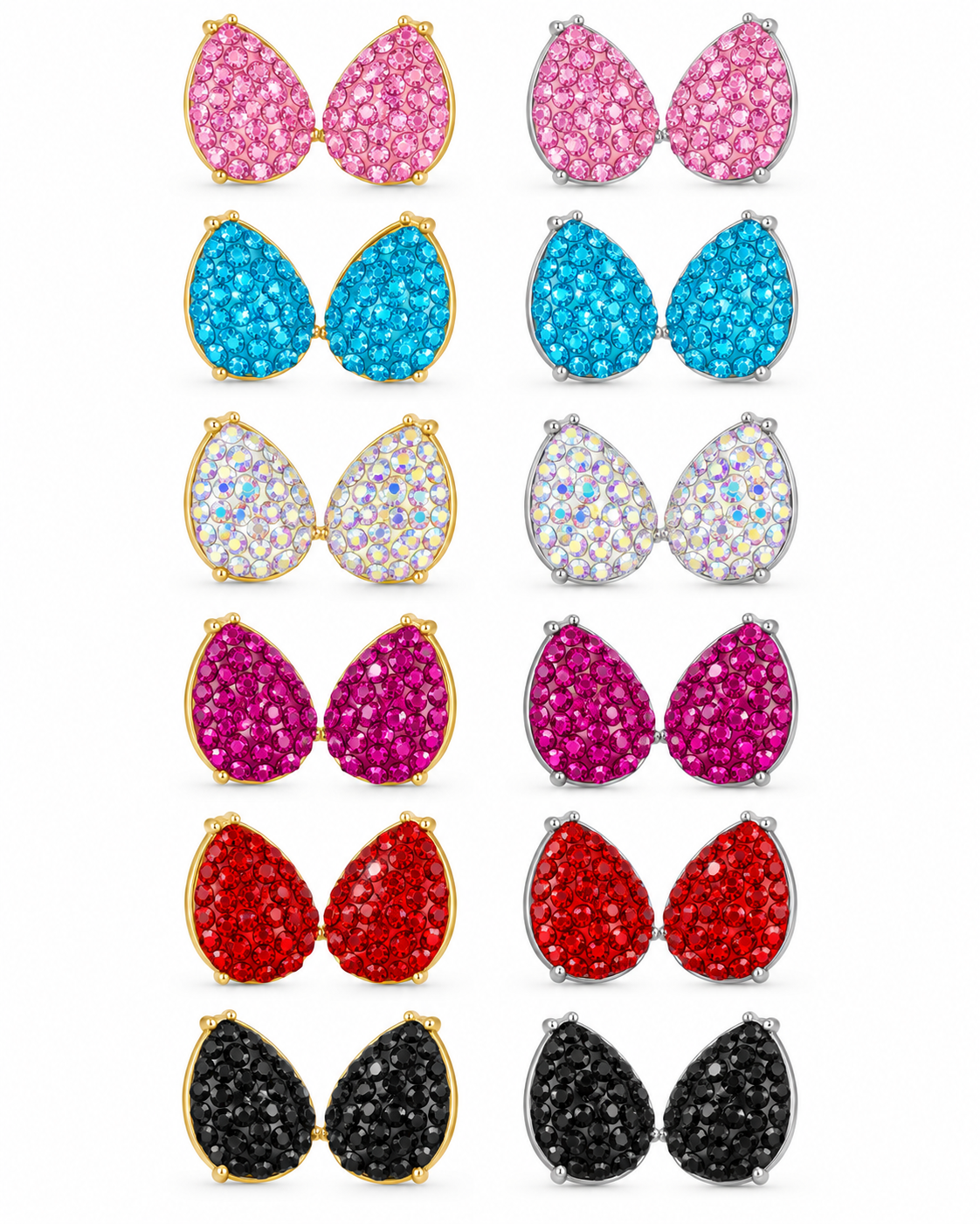 Afterglow Sparkle Teardrop Earrings