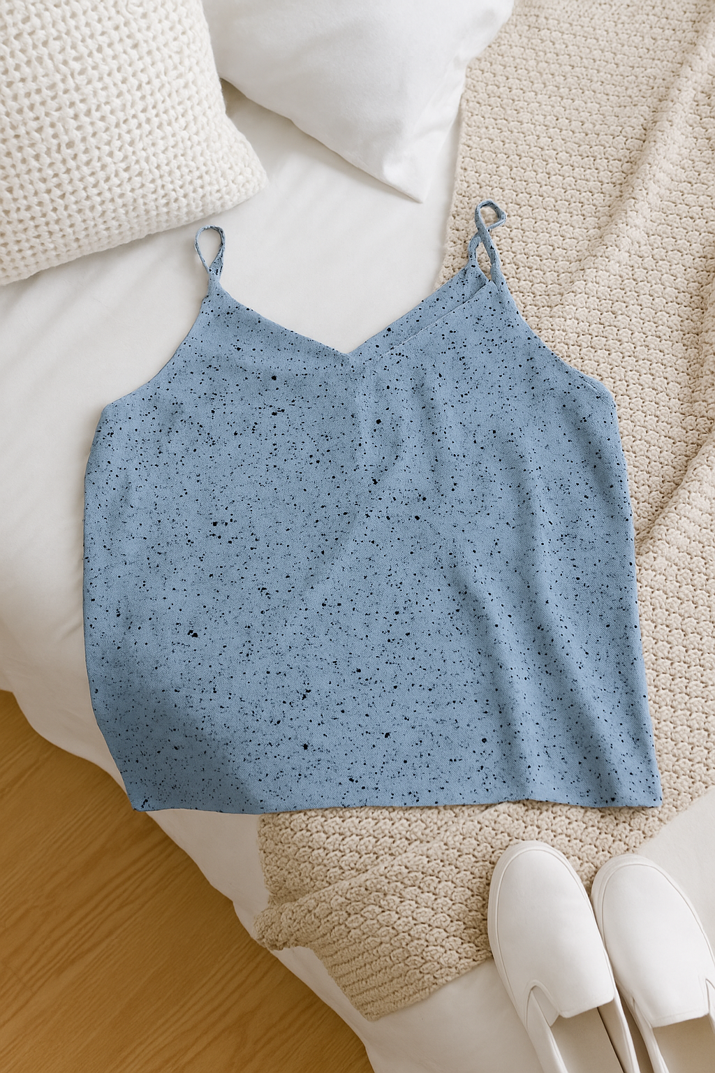 Breezy Blue Splatter Top