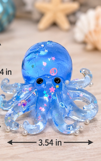 Starry Taba Octopus Squishy | Sticky Sensory Fidget Toy