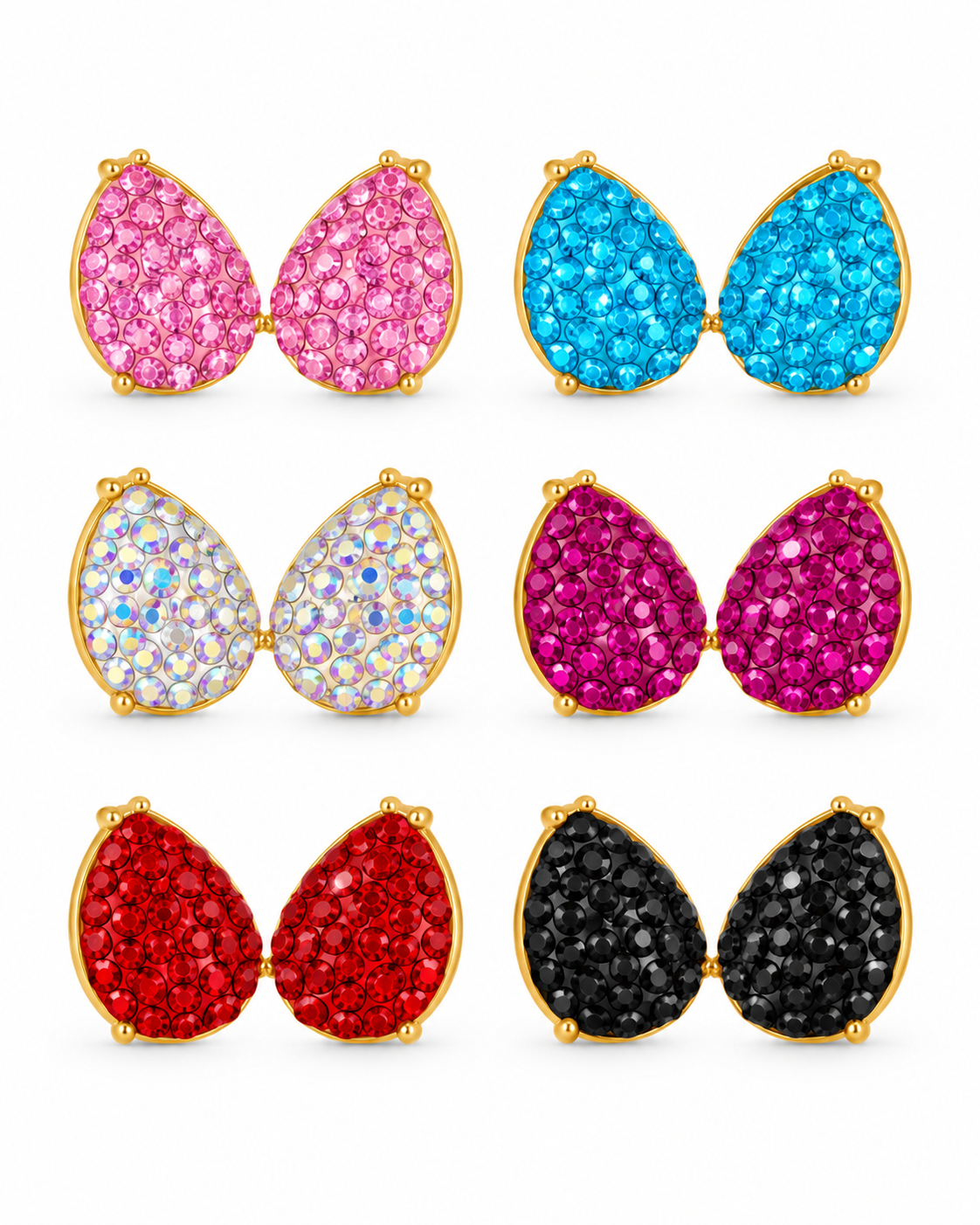 Afterglow Sparkle Teardrop Earrings