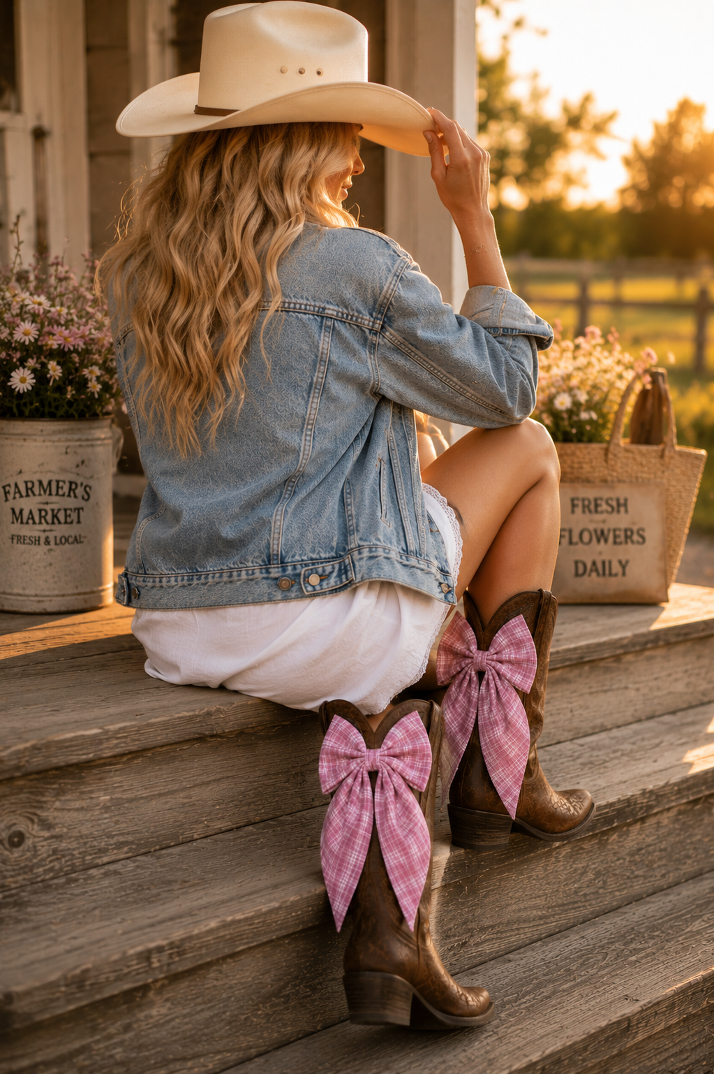 Sweet Magnolia Boot Bows - Set of 2