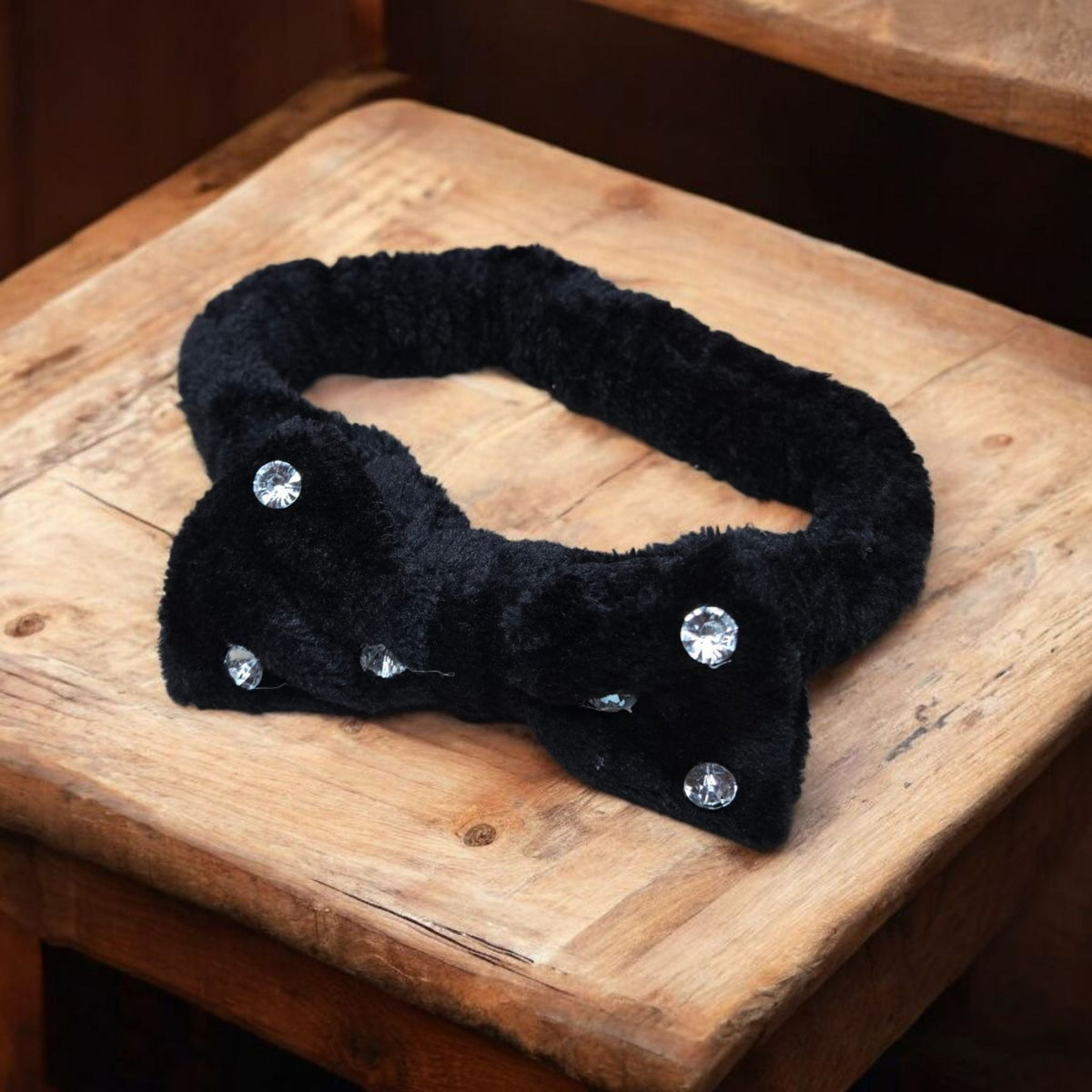 Bling It On Spa Top Bow Headbands with Elastic Band