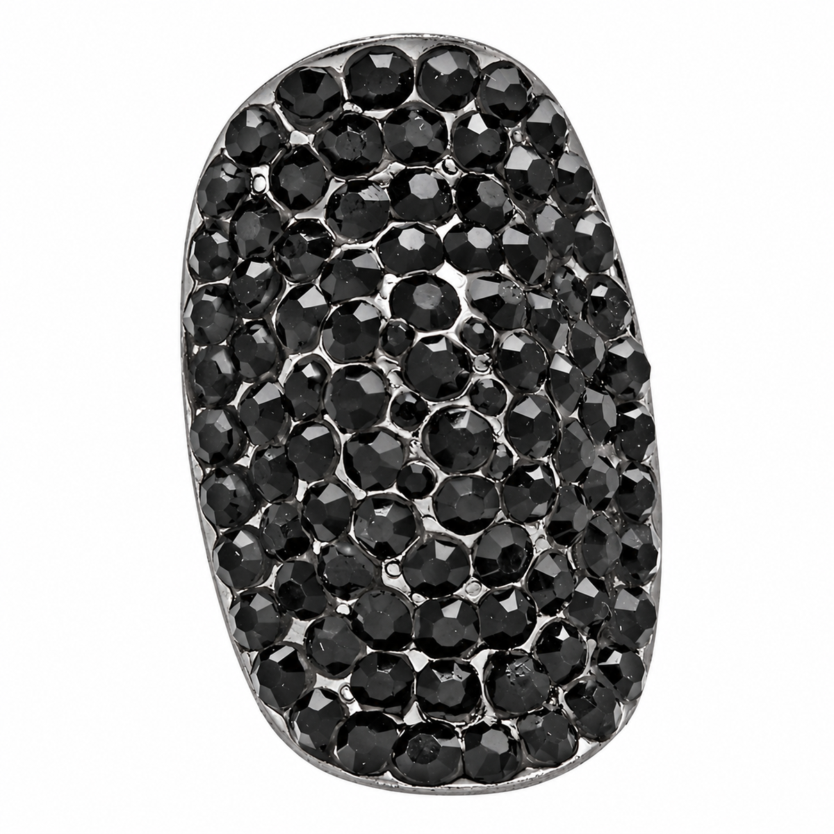 After Dark Crystal Pave Stretch Cocktail Ring