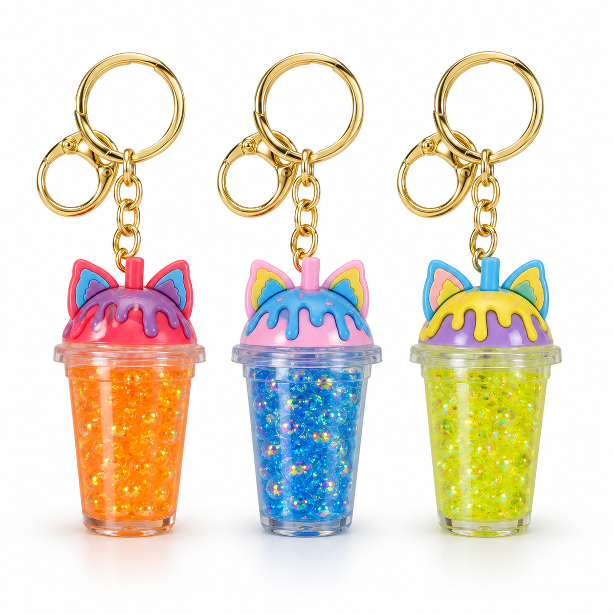 Sugar Rush Glitter Cup Keychain