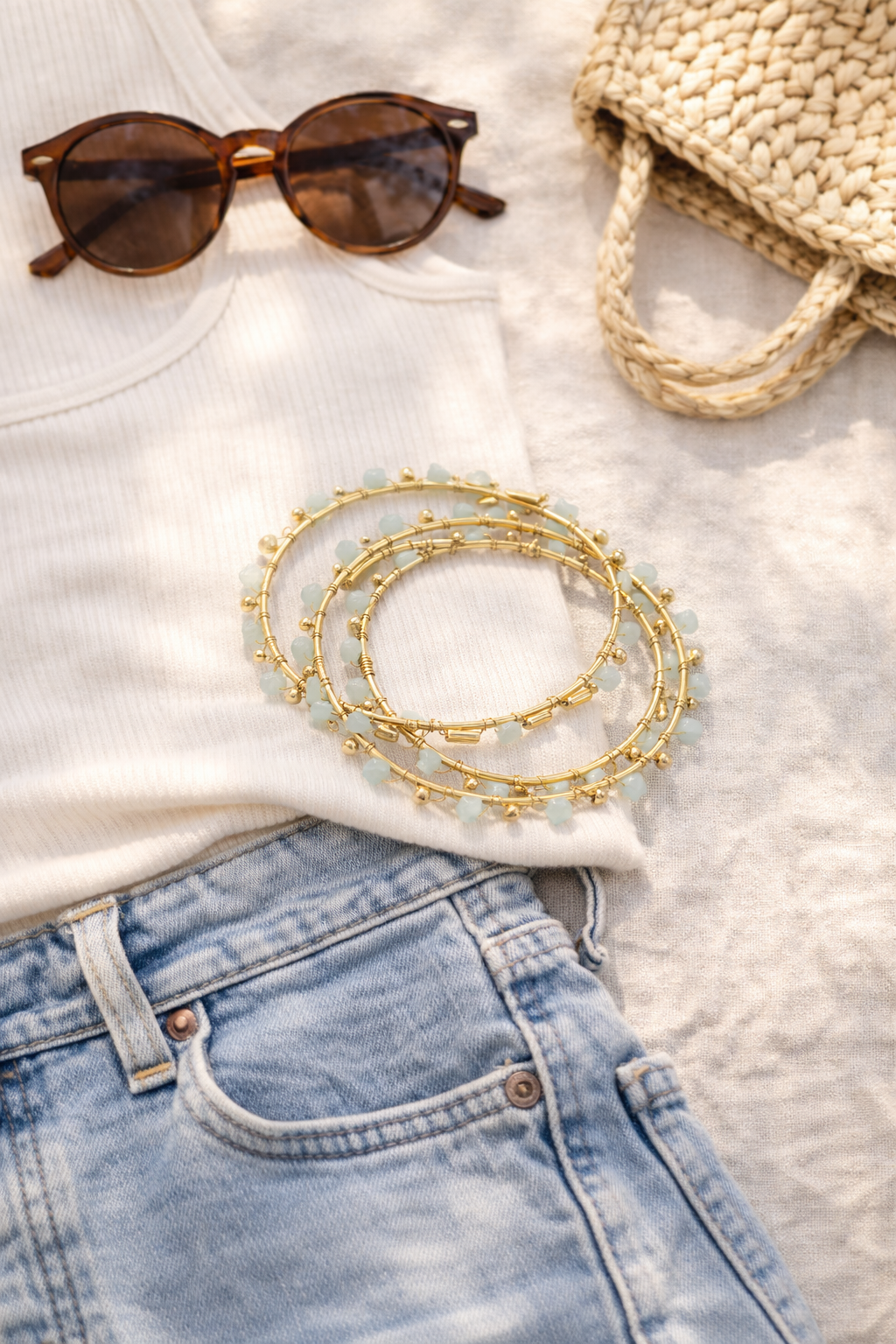 Coastal Charm Stack Bangles (Set of 3)