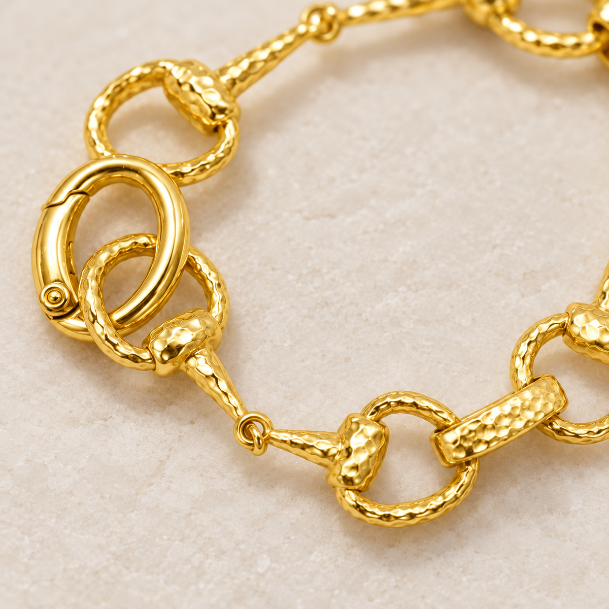 Golden Reins Equestrian Bit Link Bracelet