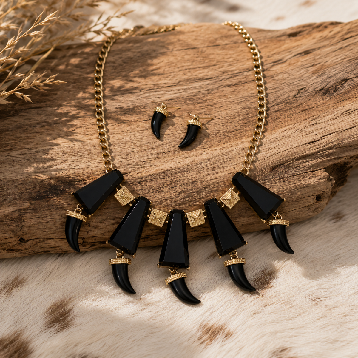Midnight Mesa Statement Necklace Set