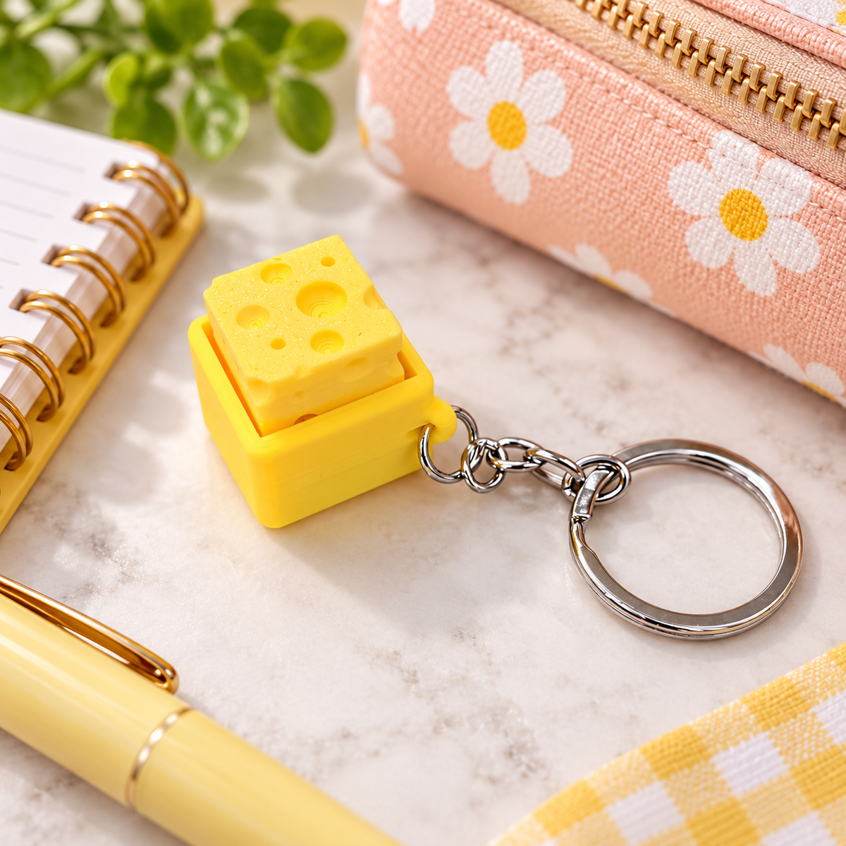 Say Cheese Fidget Keychain