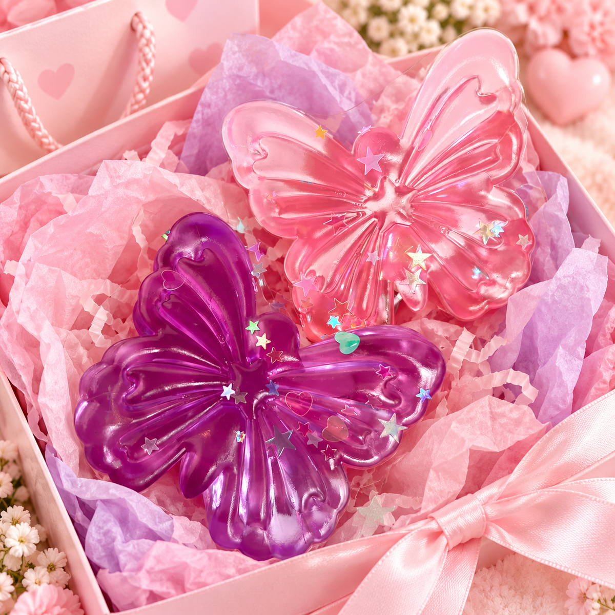 Taba Butterfly Squishy Fidget Toy | Pink or Purple