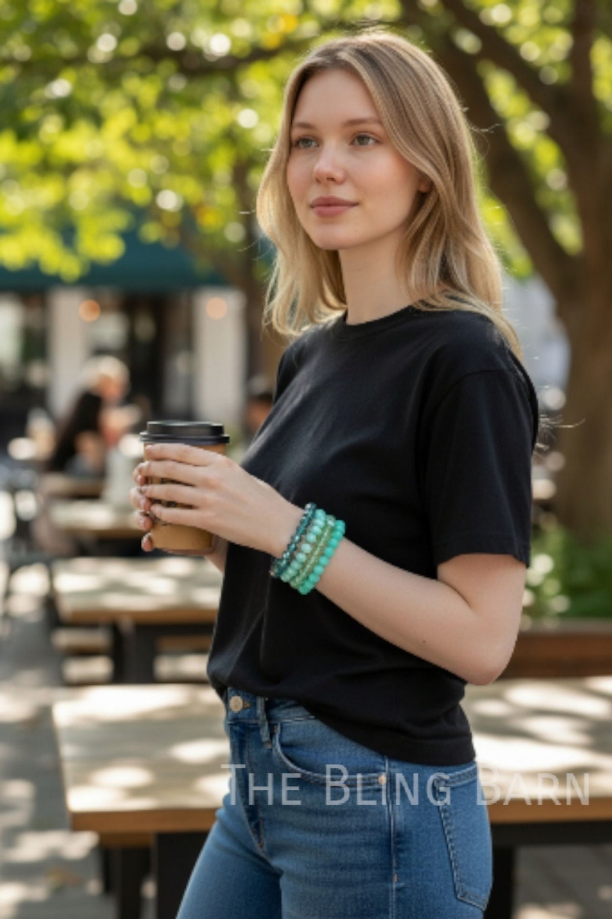 Luxe Faceted Stretch Bracelet Stack – Multi-Tone Glass Bead Bracelet Set