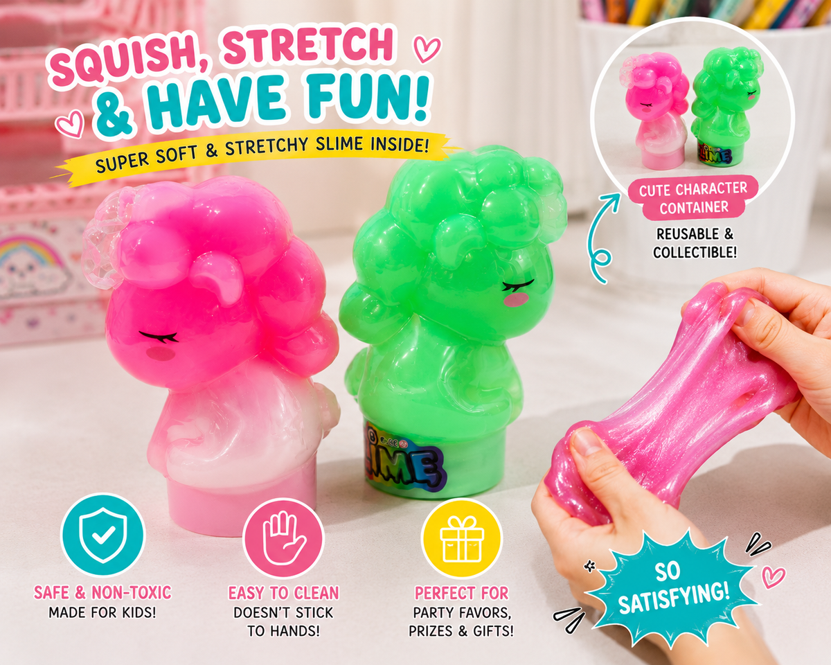 Cute Character Slime Toy (Random Color)