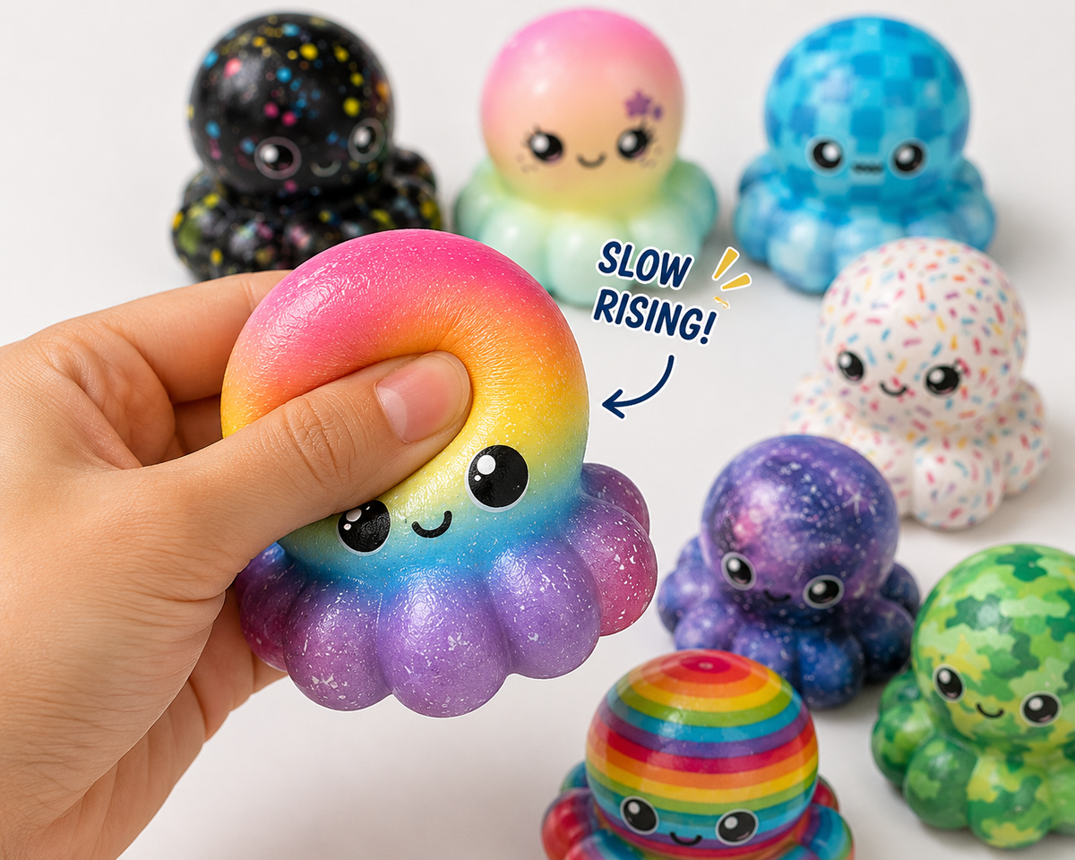 Mystery Mini Octopus Squishy Toy – Random Color