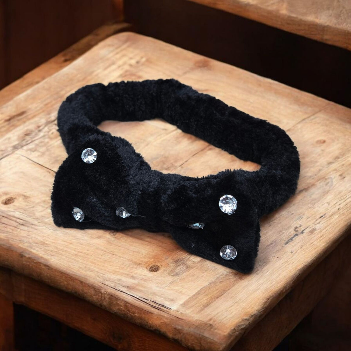 Bling It On Spa Top Bow Headbands with Elastic Band