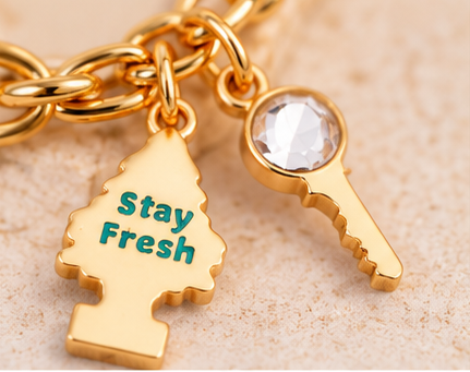 Road Trip Memories Gold Multi-Charm Bracelet | Travel-Inspired Jewelry