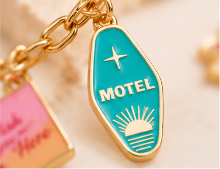 Road Trip Memories Gold Multi-Charm Necklace | Travel-Inspired Jewelry