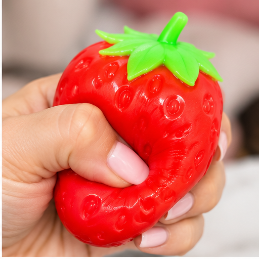 Squishy Strawberry Stress Toy | 3" Sensory Fidget
