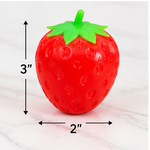 Squishy Strawberry Stress Toy | 3" Sensory Fidget
