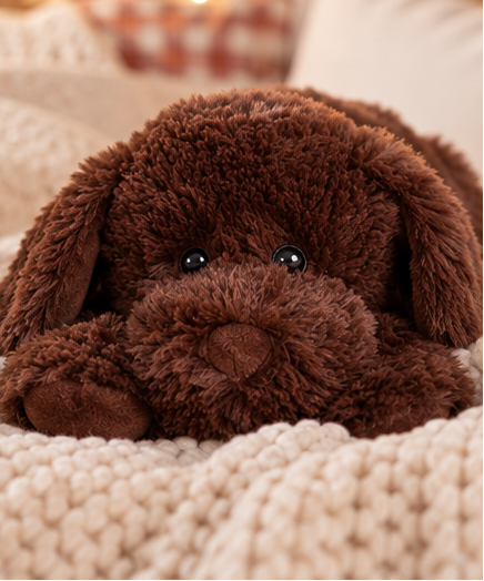 Warmies® Chocolate Labrador | Microwavable Lavender Plush