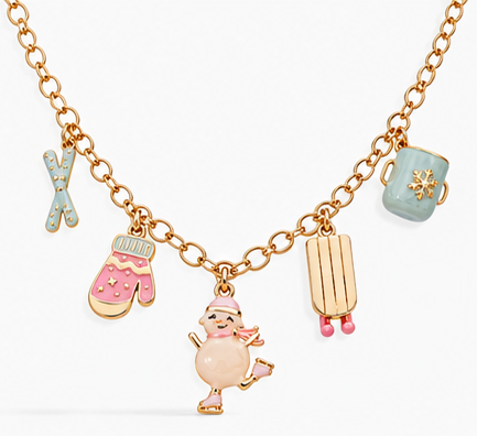 Winter Wonderland Multi-Charm Necklace | Gold Winter Jewelry