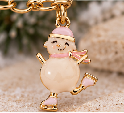 Winter Wonderland Multi-Charm Necklace | Gold Winter Jewelry