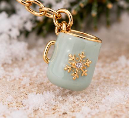 Winter Wonderland Multi-Charm Necklace | Gold Winter Jewelry