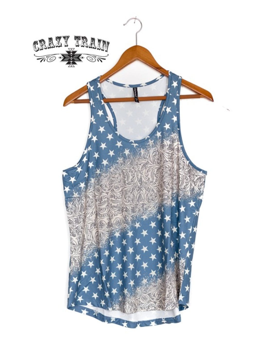 Crazy Train Leather Lass Tank Top